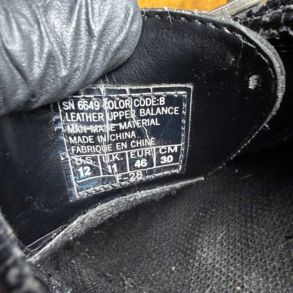 Skechers‎ SN 6649 Black Leather Monk Strap Lug Sole Shoes Mens 12
